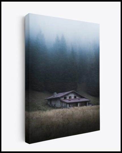 Mountain Hut Cloud Forest Canvas