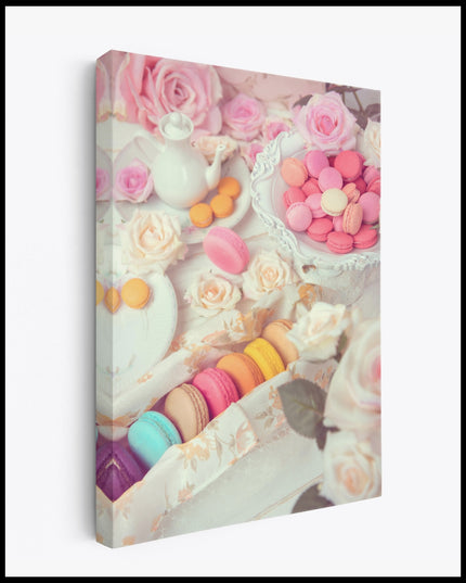 Colorful Macarons Canvas