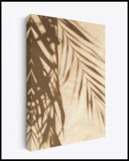 Palm Tree Shadow Canvas