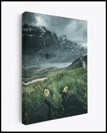 Hiking Mountain Landscape Canvas