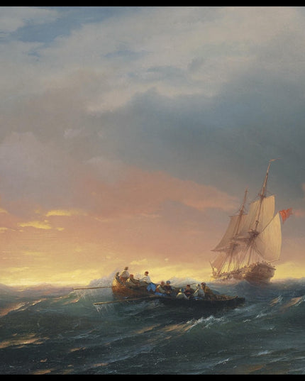 Vessels in a Swell at Sunset