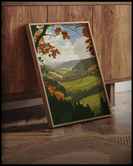 Odenwald Illustration Poster