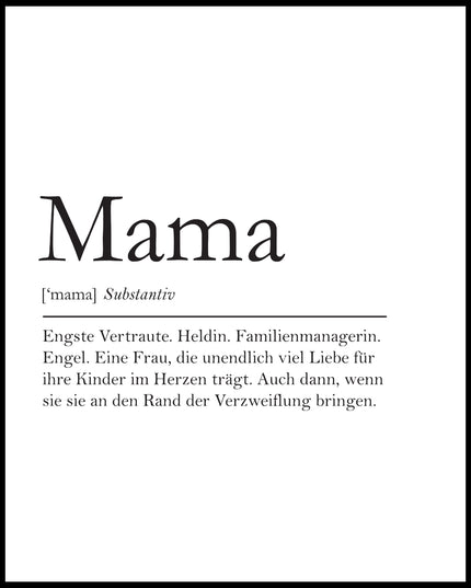 Definition Mama