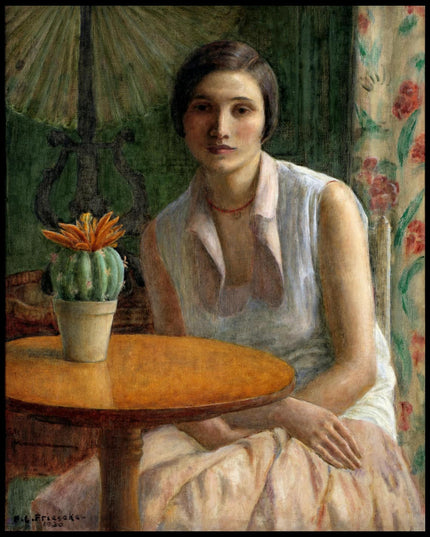 Portrait of a Woman with Cactus