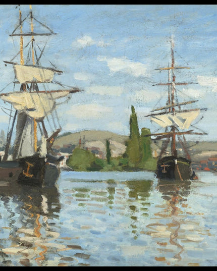 Ships Riding on the Seine at Rouen