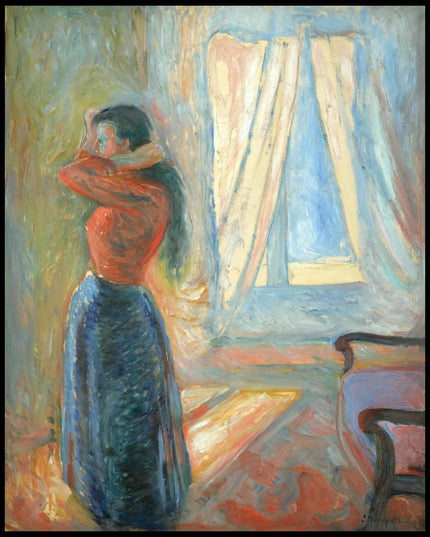 Kvinne Som Speiler Seg (Woman Looking In The Mirror)