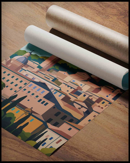 Urbino Illustration Poster