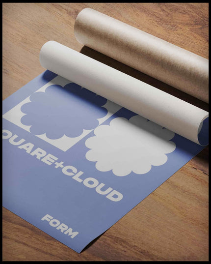 Square Cloud Poster