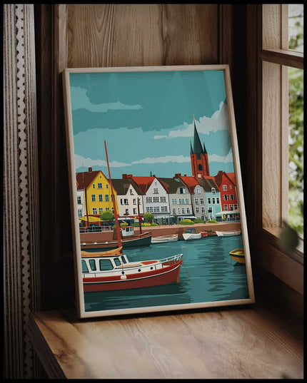 Rostock Illustration Poster