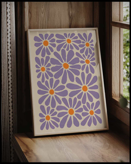 Blumenmuster Poster