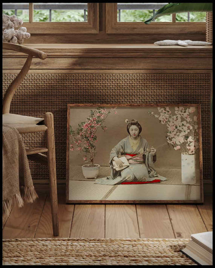 Geisha Playing Samisen